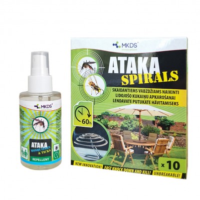 ATAKA rinkinys nuo uodų ir erkių